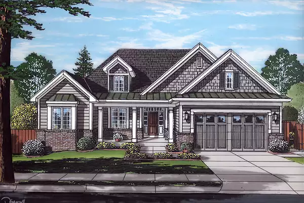 image of traditional house plan 7267